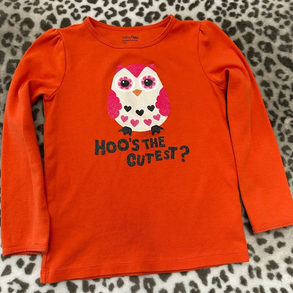 babyGap Playtime Favorites Halloween Graphic T-shirt Orange Size 5 Years Toddler